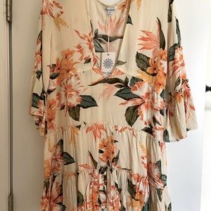 V-Neck Flowy Tunic Top